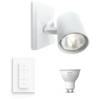 Philips Hue Runner Aufbauspot Mit 1 Lichtpunkt Gu10 (weiß) Warmweißes Licht - Inkl. 1 Dimmschalter - White