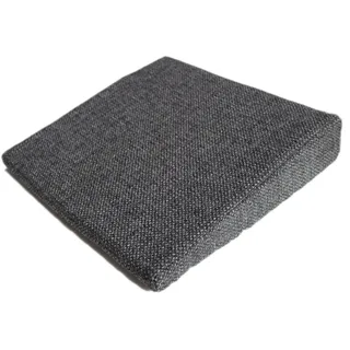 Brilliant Sitzkissen / Sitzkeil / Grobgewebt / Anthrazit / 38x38x8/2 cm, Ergonomisch grau