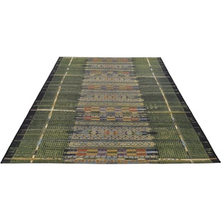 Teppich Outdoor-Africa 38, Gino Falcone, rechteckig, Höhe: 5 mm, Flachgewebe, Ethno Style, In- und Outdoor geeignet grün 300 cm x 400 cm x 5 mm