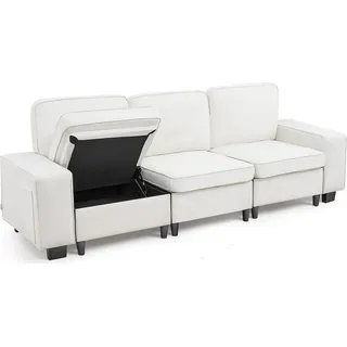Vevor Schlafcouch Samt Weiß