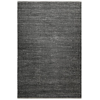 Teppich Toulouse, Green Looop, rechteckig, Höhe: 9 mm, Naturfaserteppich aus Wolle & Jute, nachhaltig, handgefertigt, robust schwarz 130 cm x 190 cm x 9 mm