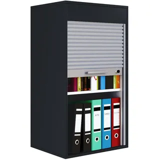 VCM Aktos L Rollladenschrank 50 x 40 x 93 cm schwarz