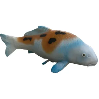 JVmoebel Tierfigur Lebensgroße Fisch Statue aus wetterfestem Kunststoff für den Garten (Skulptur A212-40cm), Made in Europa weiß