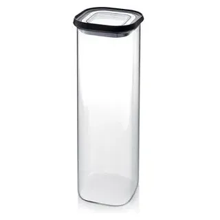 Gefu Vorratsdose Pantry 12805, Glas, 2,5 Liter, luftdicht, transparent, eckig