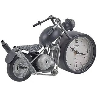 Beliani Tischuhr Berno 30 cm Metall Schwarz