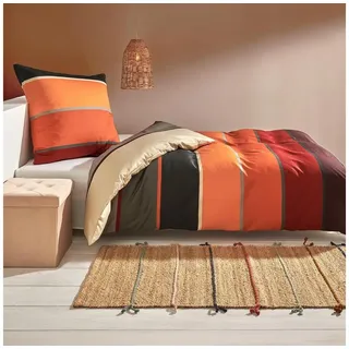 Traumschlaf Orlando Gestreift Orange 40 x 80 cm