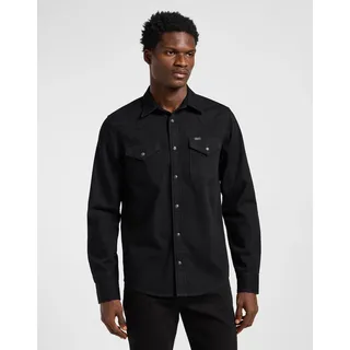 LEE Jeanshemd Langarmhemd Schwarz M