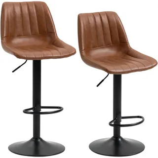 Homcom Barhocker 43 x 49,5 x 91-111 cm Braun