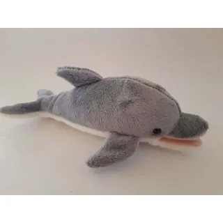 Plüschtier Delfin 25 cm, grau, Delfine Kuscheltiere Stofftiere Delphine Fische Wassertiere