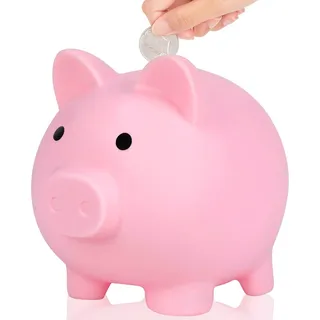 L&W Luck Sparschwein Glücksschwein, Bruchsicheres Spardose, Münzen | Kleingeld, für Hochzeit, Weihnachten, Halloween, Money Box, Niedliche Accessoires