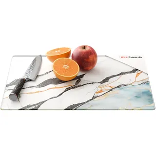 ALLboards Schneidebrett 30x40 cm Blau/Gold