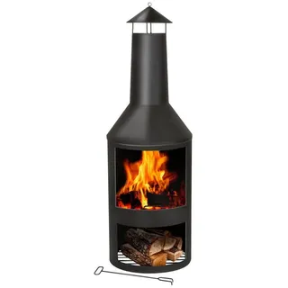 Bbq Collection Feuerschale BBQ Collection Terrassenofen 134 cm schwarz