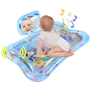 Beyamis Sitzkissen Beyamis Aufblasbare Baby-Krabbelwassermatte aus PVC mit Spiegel