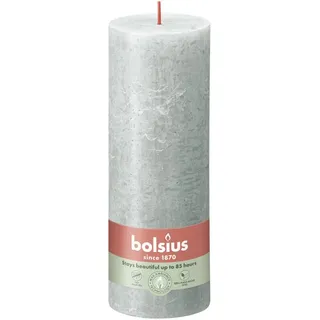 Bolsius Stumpenkerze Bolsius Rustik Stumpenkerze 190/68 mm Jade Grün grün