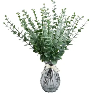 Laughhe Eukalyptusblätter Deko 24 Stück Eukalyptus Zweige Eukalyptus Pflanze Künstliche Eukalyptusstiel Eukalyptus Künstliche Pflanzen für Blumenarrangement Tischdeko Hochzeit