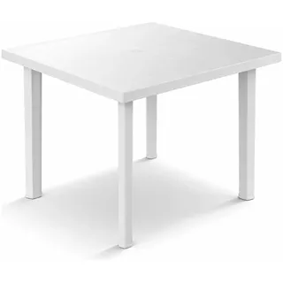 Mojawo Gartentisch 80 x 75 x 72 cm Weiß