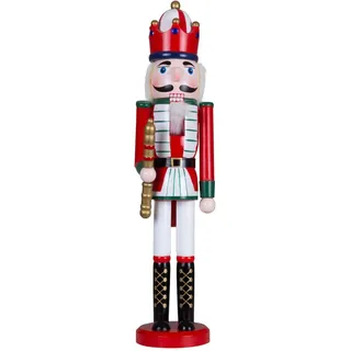 XL Nussknacker 50cm groß bunt Deko Figur Weihnachten Holz nostalgisch Soldat