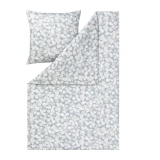 Estella Maja Mako-Interlock-Jersey Blau/Grau 155 x 220 cm + 80 x 80 cm