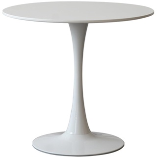 Runden Weiß 15MM Plattenstärke Spitze Modern Tulpendesign Esstisch Klein Mittel Küche Esszimmer Möbel(Size:80cm)