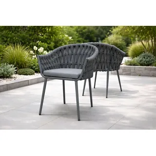 Destiny MOLINO Sessel 61 x 62 x 82 cm anthrazit meliert 2 St.