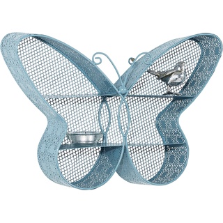 Deko-Wandregal »Schmetterling«, Dekoregal, Wanddeko, Regale, 11336369-0 blau