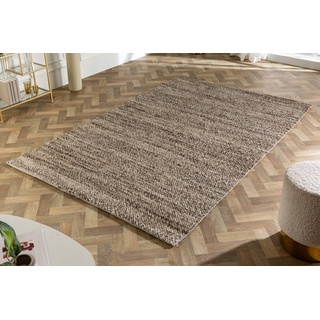 Teppich WOOL 240x160cm beige / braun, riess-ambiente, rechteckig, Höhe: 10 mm, Wohnzimmer · Wolle · Mischgewebe · Landhausstil beige|braun