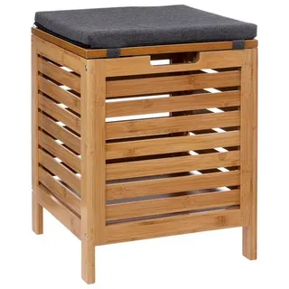 5five simply smart Wäschekorb Badhocker BAMBOO mit Wäschekorb, 2in1