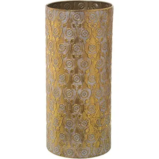 DRW Schirmständer aus Metall in Gold, 20 x 43 cm