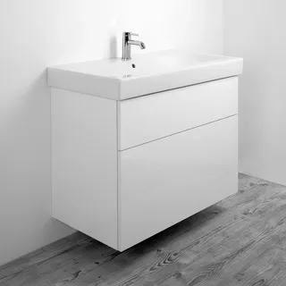Kronenbach Plana 2.0 Waschtischunterschrank für Geberit iCon 90 cm mit 2 Auszügen, KBWTU6882AS47098165997, Badmöbel,