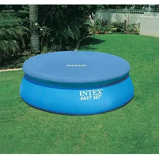 INTEX Pool-Abdeckplane für Easy-Pool, blau Ø 244cm Plane Poolplane Abdeckung Schutzplane