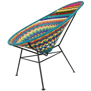 Stuhl Oaxaca Chair Acapulco Design Bespannung bunt mehrfarbig, 70x90x95 cm