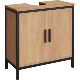 EUGAD Waschbeckenunterschrank 60 x 60 x 30 cm Schwarz