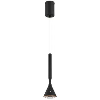 GLOBO LIGHTING LED Pendelleuchte, Dimmfunktion, LED fest integriert, Warmweiß & Tageslicht, 2 in 1 Akku-Lampe Schwarz, Hängelampe & Taschenlampe, Ø 10cm schwarz