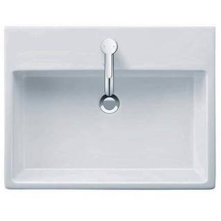 Duravit Waschtisch VERO AIR m ÜL HLB 600x470mm 1 Hahnloch weiß