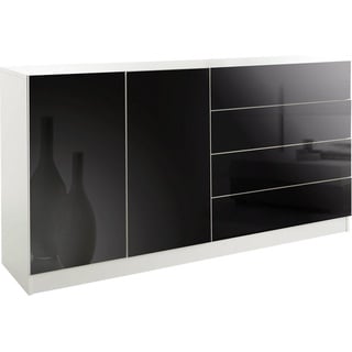borchardt Möbel Sideboard Vaasa, Breite 152 cm schwarz|weiß
