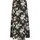Viscose Kurzer Rock Black Mixed XL