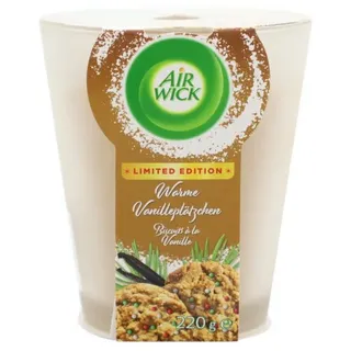 Air Wick Duftkerze Air Wick Wohlfühl Duftkerze Warme Vanilleplätzchen im Glas 220g 40 Stu