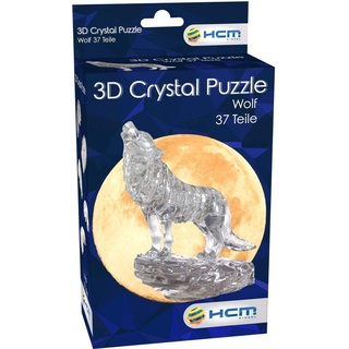Unbekannt 3D Crystal Puzzle - Wolf Schwarz 37 Teile