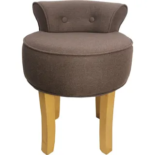 Casa Padrino Hocker Boston Massivholz Mittelbraun