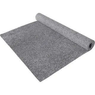 Primaflor Nadelfilz Turbo Teppichboden | Grau | 200x500 cm | Büro, Messe und Treppe, Teppichboden, Cfl-s1, Nutzungsklasse 33, Resine-Rücken und ca. 5 mm Höhe für