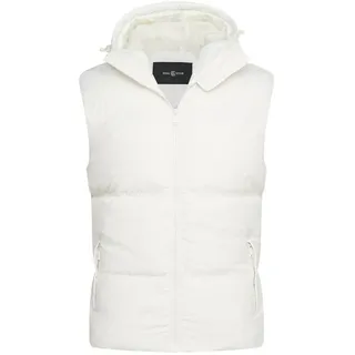 SOULSTAR Steppweste S2MOELV Winterjacke mit Kapuze warmer Bodywarmer weiß M