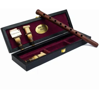 HandCraftoria Professionelles armenisches DUDUK-Instrument aus Aprikosenholz, Holzkoffer mit Lederüberzug, 1 Stimmung und 2 Standard, Flötenoboe Balaban Holzbläser (Tonart A)