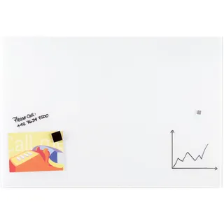 Franken Glas-Magnettafel 200 x 120 cm Weiß