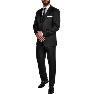 Hirschthal Anzug Herren Business Anzug Regular-Fit (2-tlg) im eleganten Look schwarz 50