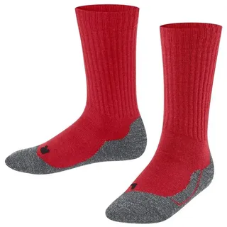 Falke Socken Active Warm So Wolle Funktionsmaterial dick atmungsaktiv einfarbig 1 Paar, Rot 27-30