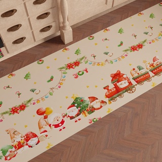 PETTI Artigiani Italiani - Küchenteppich für Weihnachten, Läufer, Küche, Weihnachtsteppich, rutschfest und waschbar, Teppich für Weihnachten, 52 x 240 cm, hergestellt in Italien