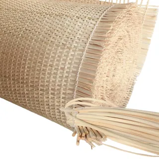NLUMEC Rattangeflecht Natur, 60cm Breites Wiener Geflecht Meterware, Rattan Gurtband Rolle, Natürliches Rattan Geflecht für Möbel Stuhl Kommode Schrank Lampe(50x300cm)
