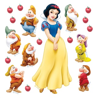 Disney Princess Snow White Kinderzimmer Wandstickers, mädchen Wandtattoo ädchen deko von AG Design 30 x 30 cm | DKS 1083