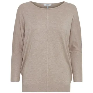 b.young Strickpullover Feinstrick Pullover Langarm Stretch Shirt BYPIMBA 5155 in Beige beige