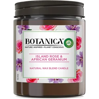 Air Wick Botanica Duftkerze Island Rose und African Geranium Nachhaltig 205g